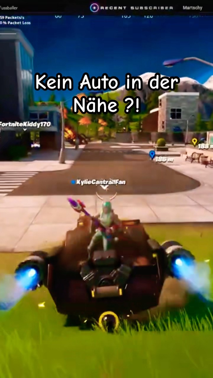 Kein Auto in der Nähe dann macht so