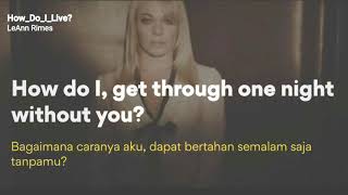 How Do I Live - LeAnn Rimes | Live Cover | Lyrics | Lirik Terjemahan