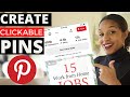 How to make pins for Pinterest (Pin Design Tips) -  Create Clickable Pins in PowerPoint in 2020