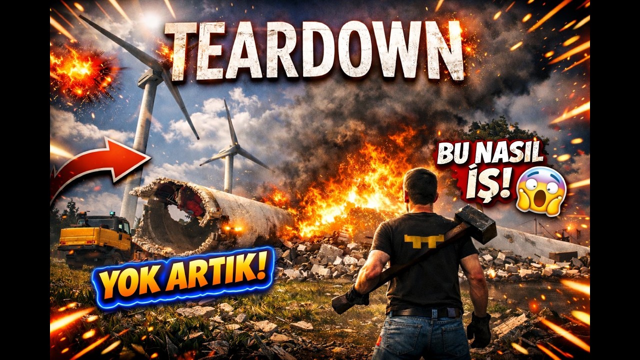 RÜZGAR GÜLLERİNİ DEVİRDİM | ORTALIĞI YAKIP YIKTIK | TearDown # 1