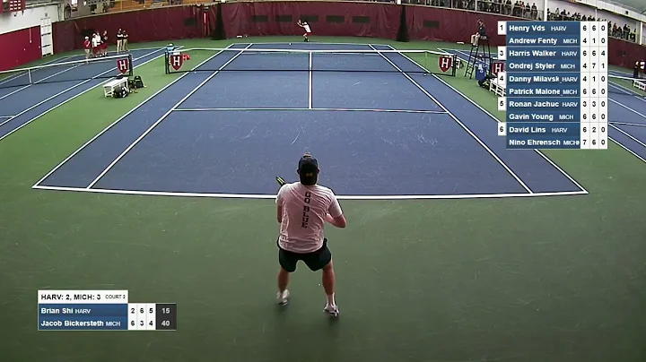 Men's Tennis: Brian Shi vs. Jacob Bickersteth