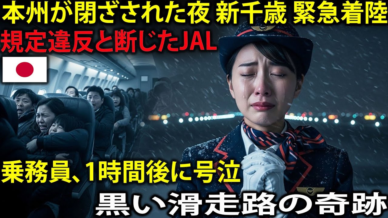 [海外感動秘話]新千歳空港 緊急着陸。全世界が拒否した猛吹雪の夜…本州も諦めた時、「黒い滑走路」に日本人乗務員が崩れ落ちた理由