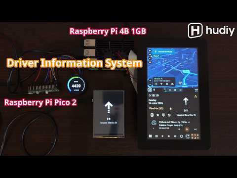 Driver Information System with Hudiy and Raspberry Pi Pico 2