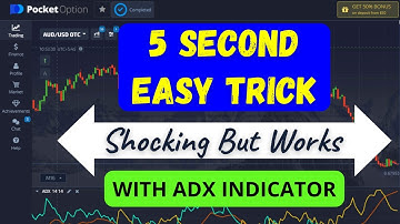 (Easiest Trick) Pocket Option 5 Second Strategy With ADX Indicator