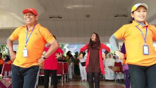 Lounching Senam Goyang Gending Karawang bersama Bupati Karawang