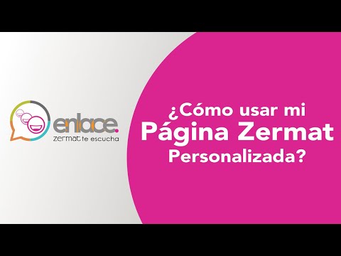 Como usar tu página Zermat personal