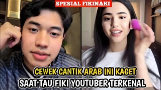 Cewek cantik Arab ini kaget saat tahu Fiki Naki seorang youtuber terkenal