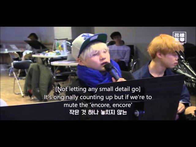 [ENG] Practice Never Mind cut - BTS 2015 live HYYH on stage