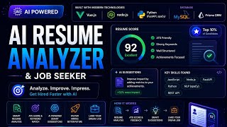 Smart AI Resume Analyzer 💡 | Vue.js + FastAPI + spaCy + MySQL