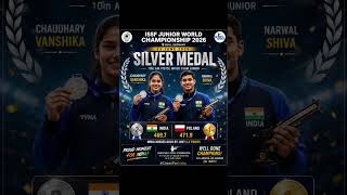 India Misses Gold by Just 2.2 Points AND  Win Mixed Team Silver at ISSF Junior Worlds