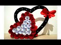 DIY Paper Heart Wall Decoration//Easy Valentines Gift ldea//DIY Anniversary Gift Idea// Paper Craft