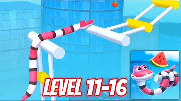 GRAVITY NOODLE - Level 11-16 Gameplay Walkthrough (IOS, Android)