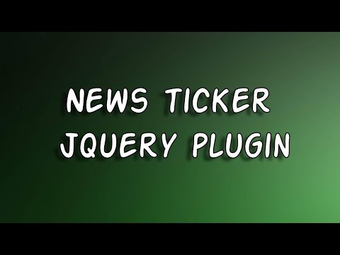 Simple News Ticker using JQuery Plugin