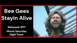 Bee Gees - Staying Alive - 1977 Movie Saturday Night Fever   HD