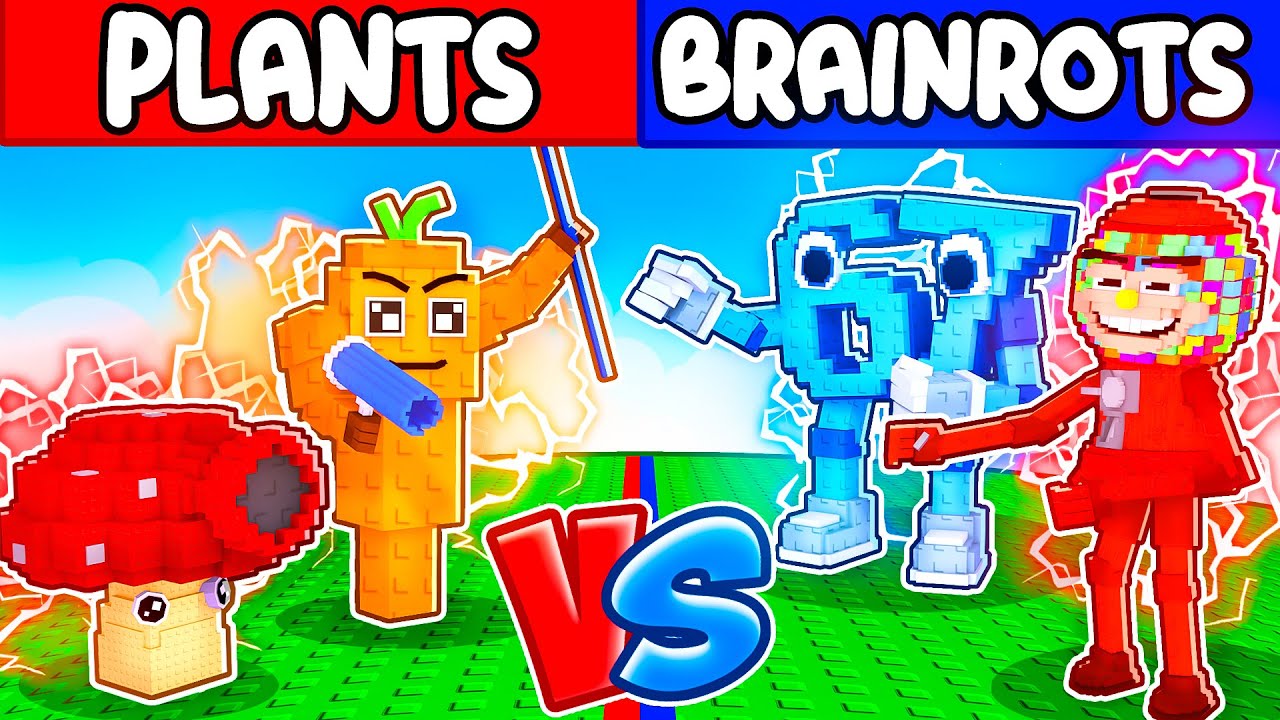 PLANTS VS BRAINROTS WAR in Roblox!