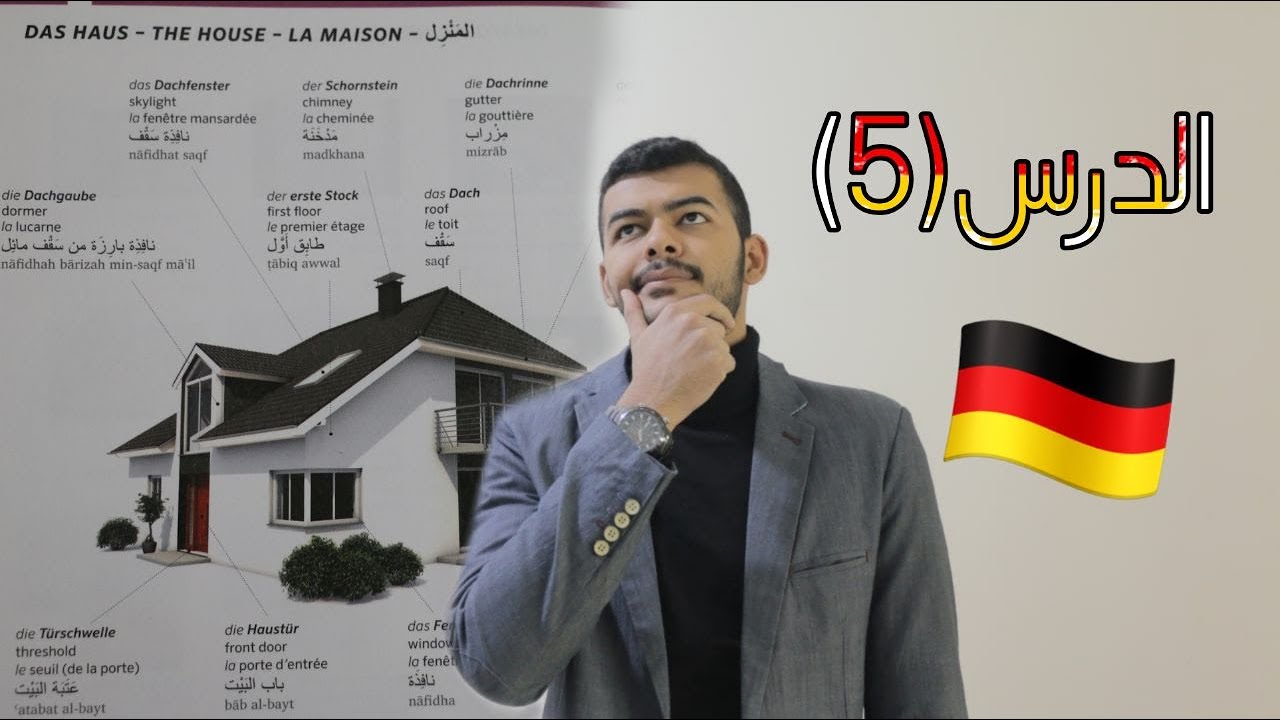 مفردات اللغة الالمانية - المنزل Das Hause الدرس 5