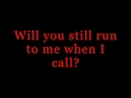 RED ~ If I Break ~ Lyrics