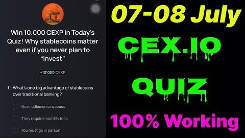 Cex.IO Quiz Answers Today 07 & 08 July | Cex.io Daily Quiz | Cex io daily combo | Cex.io daily quiz