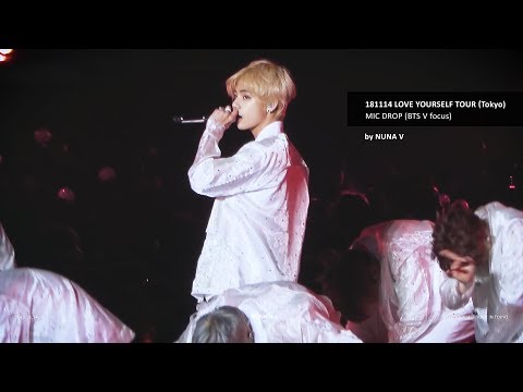 181114 LOVE YOURSELF - MIC DROP / BTS V focus / 방탄소년단 뷔 (4K fancam)