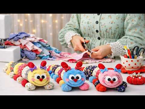 I Make Super Easy Caterpillars from Fabric Scraps — And I Sell Them All! 😍