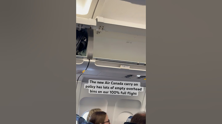 The new Air Canada carry on policy has lots of empty overhead bins on a 100% full flight #aircanada