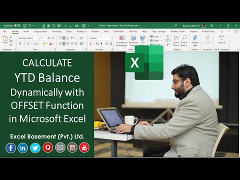 Calculate YTD Balance Dynamically with OFFSET Function in Microsoft Excel