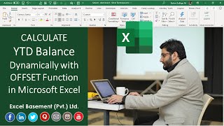 calculate ytd balance dynamically with offset function in microsoft excel