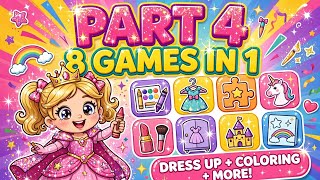 Princess book colouring part - 4. Learning game for kids. screenshot 1