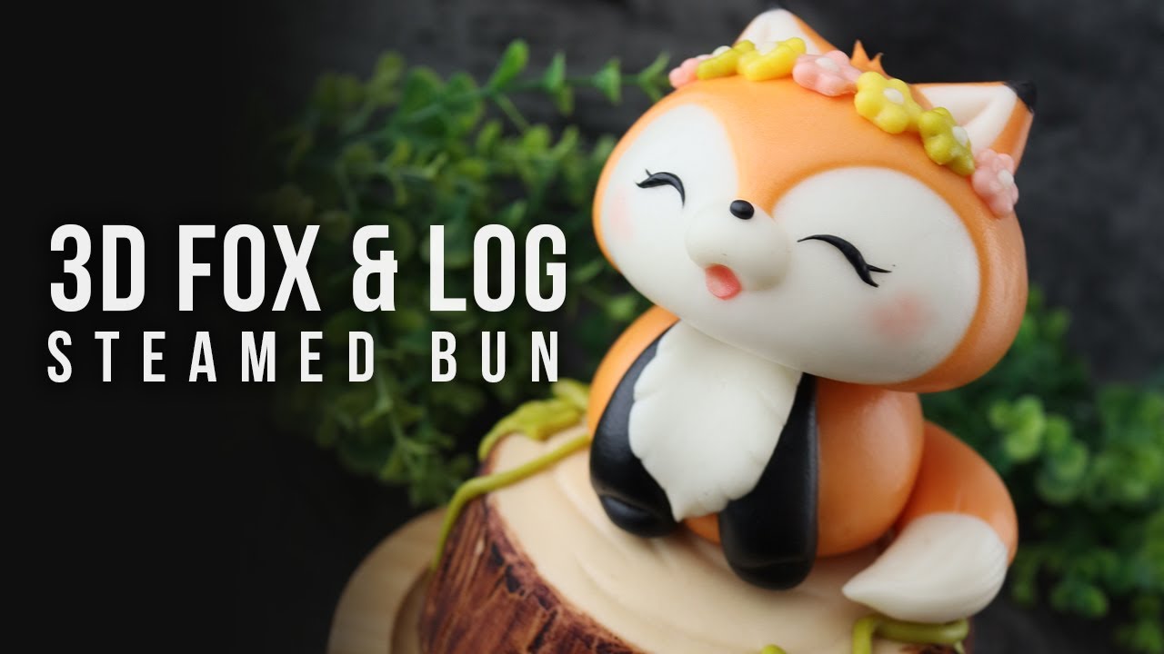 立體狐狸造型饅頭 | 3D Fox and Wood Log Steamed Buns
