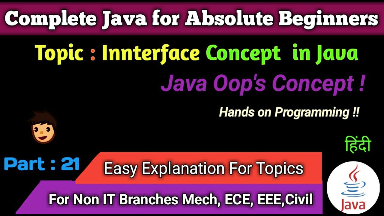 Java basics (part 21) Interface in java explained completely/what is ...