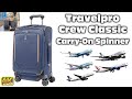 Travelpro Crew Classic Spinner Carry-On Review (Secret Compartment!) (4k UHD)