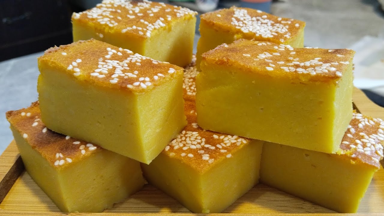 Bingka Labu kuning lembut dan lemak manis