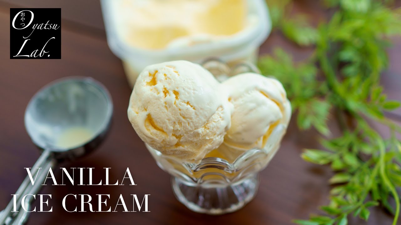 Homemade Rich Vanilla Ice Cream [5 Ingredients ] | Oyatsu Lab