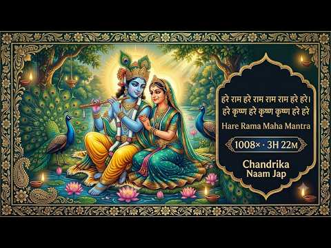 Hare Rama Maha Mantra 🦚 | 1008 Times · 3 Hr 22 Min