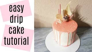 Step by tutorial on how to assemble and fill a layer cake finish with
white chocolate drip. get the pink color, i just added very small
amoun...