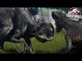 E750 Vs INDOMINUS REX Vs INDORAPTOR - BATTLE ROYALE!!! | Jurassic World Evolution | HD