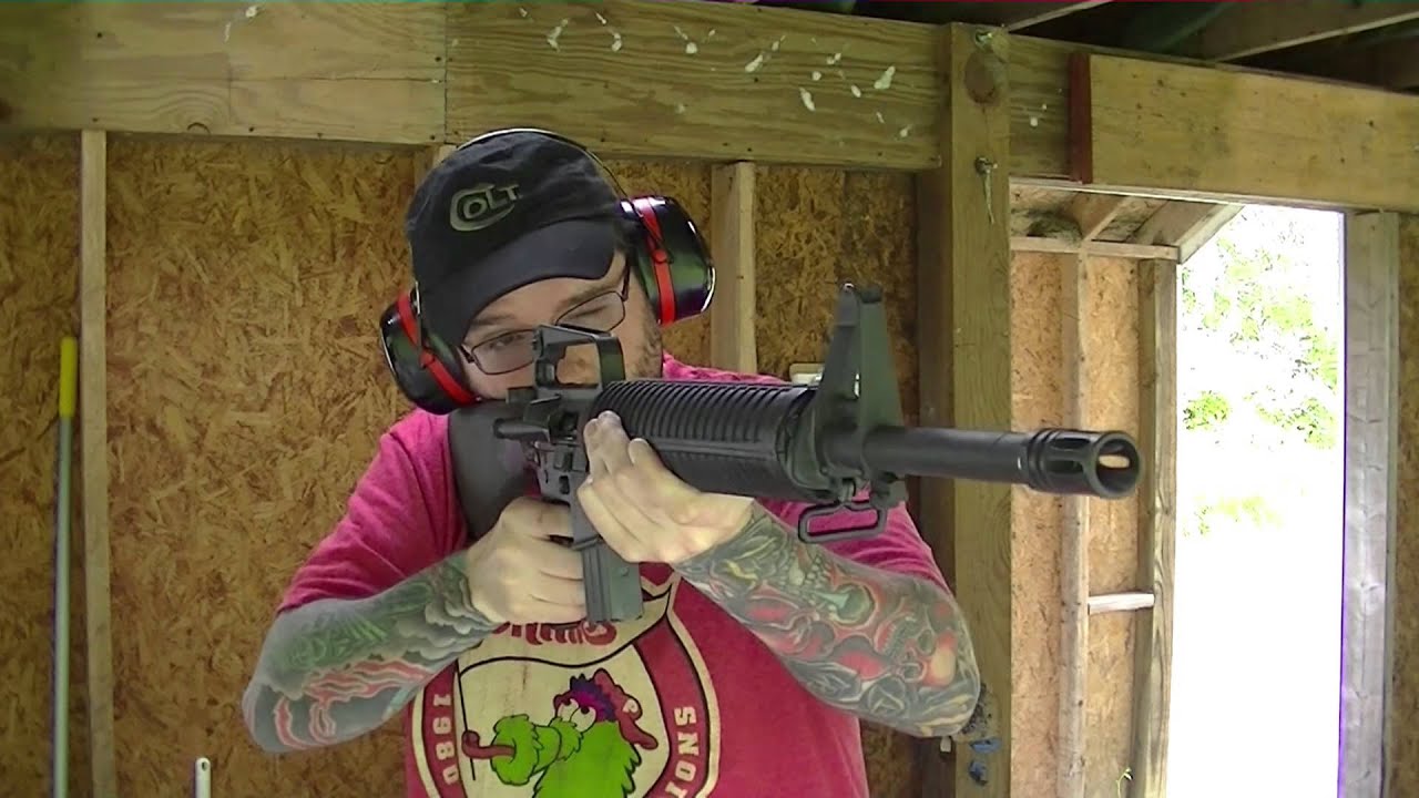 1980's Vintage Colt AR-15A2 shooting ( read description ) - YouTube