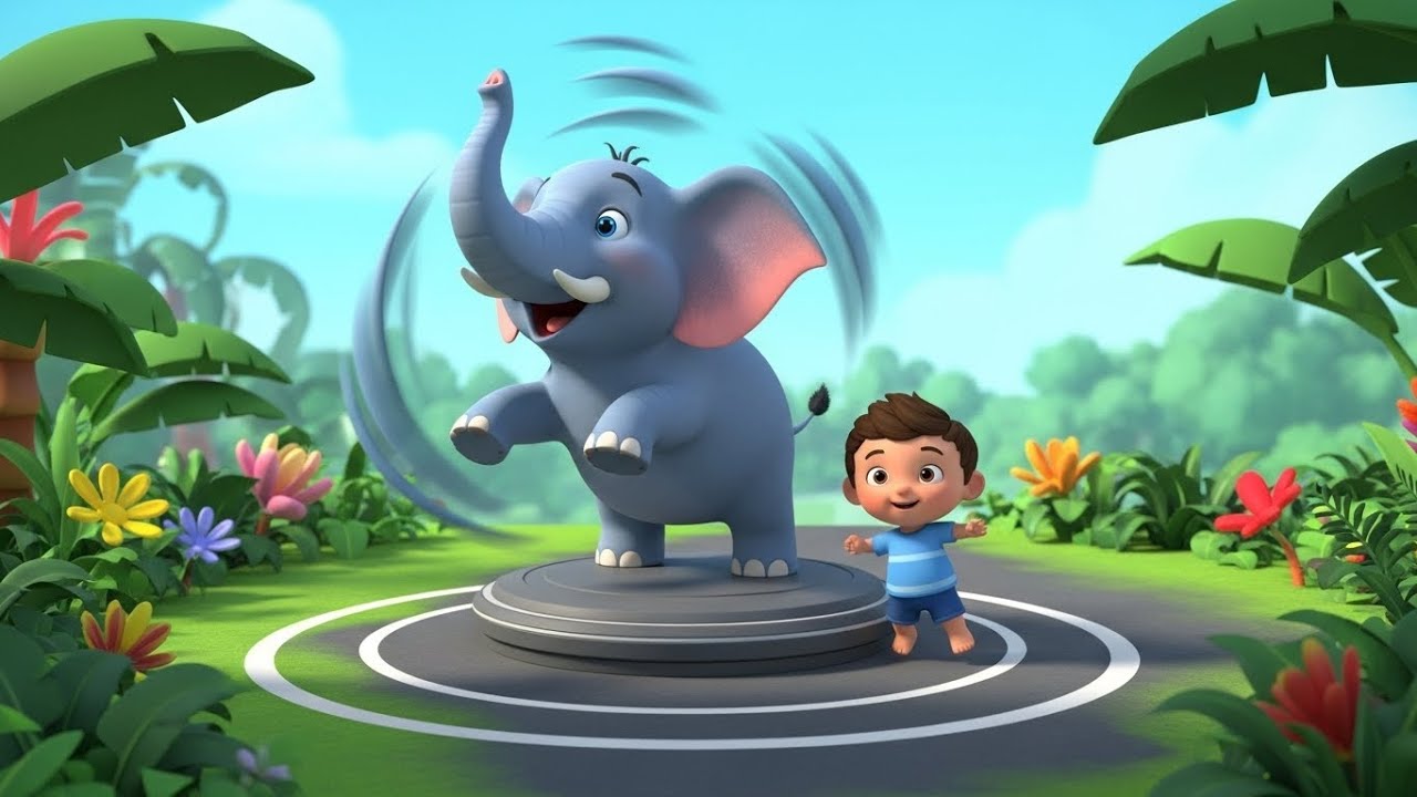 Little Elephant Trunk Trunk Trunk | Fun Animal Song | Preschool Sing Along