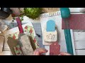 Christmas house shaped junk journals  process