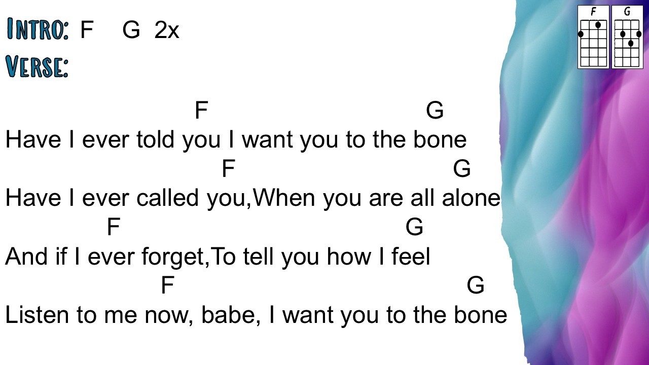 To the Bone - Pamungkas (Ukulele Play Along)