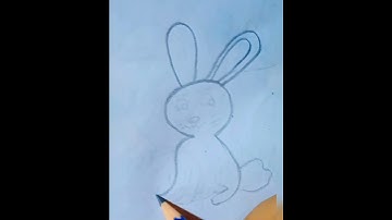 HOW TO DRAW A CUTE RABBIT FROM NUMBER 