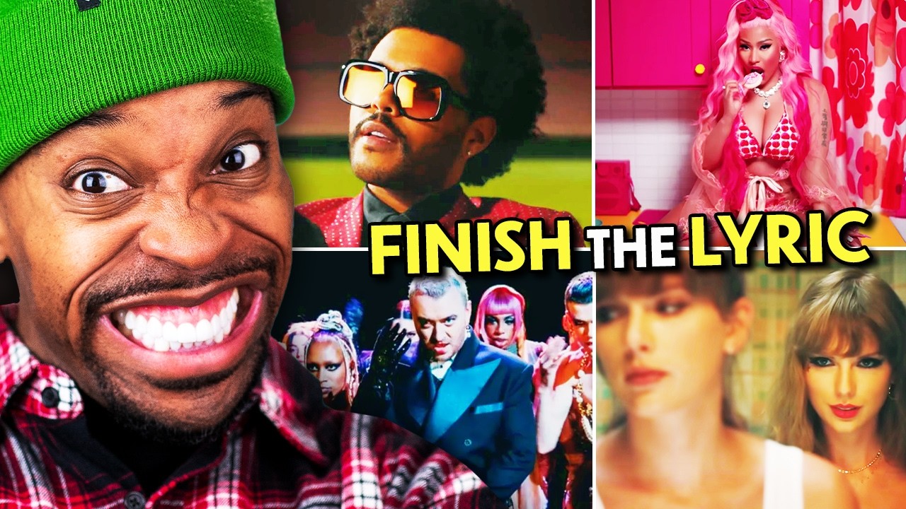 Singers Finish The Lyric - Top Music Hits! (The Weeknd, Jack Harlow, Taylor Swift, Nicki Minaj)