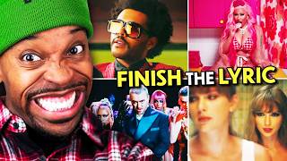 Singers Finish The Lyric - Top Music Hits! (The Weeknd, Jack Harlow, Taylor Swift, Nicki Minaj)