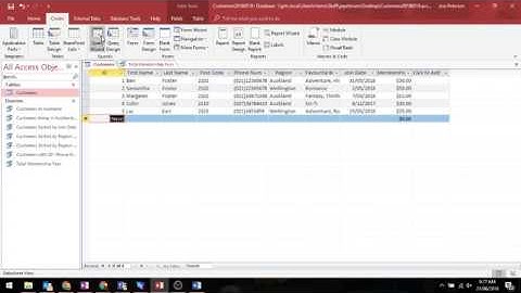 MS Access - Query/Form/Report with Only Specified Fields