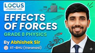Effects of Forces | Grade 8 Physics | Abhishek Sir (IIT-BHU) | Locus Learning