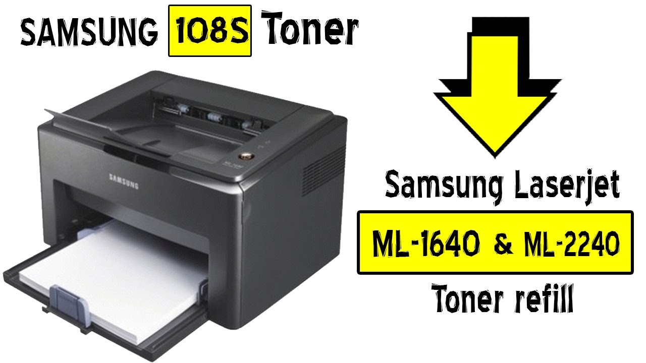 Samsung ML-1640 Toner Refill and Chip Replace تعبئه حباره ...