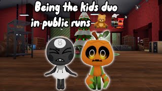 Being The Kids Only Duo In Public Runs While Half The The Team Dies Early