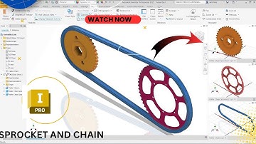 Master Sprocket and Chain Assembly with Dynamic Simulation in Autodesk Inventor - Design Accelerator