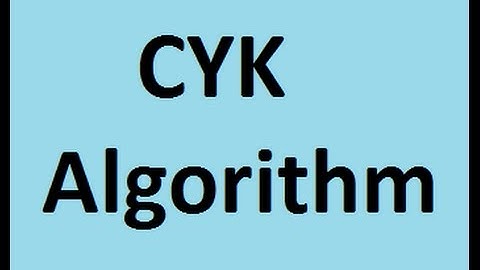 CYK algorithm 2 examples