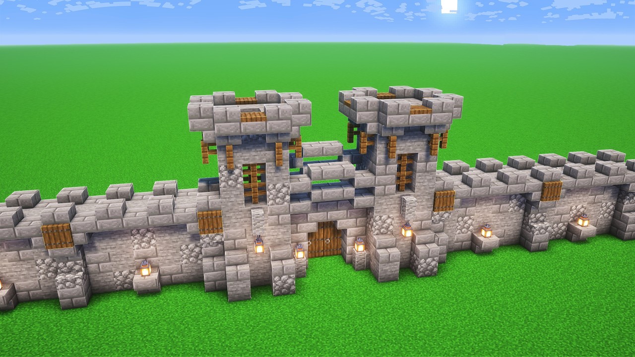 How to Build a Medieval Wall in Minecraft 1.21 - Minecraft Medieval ...